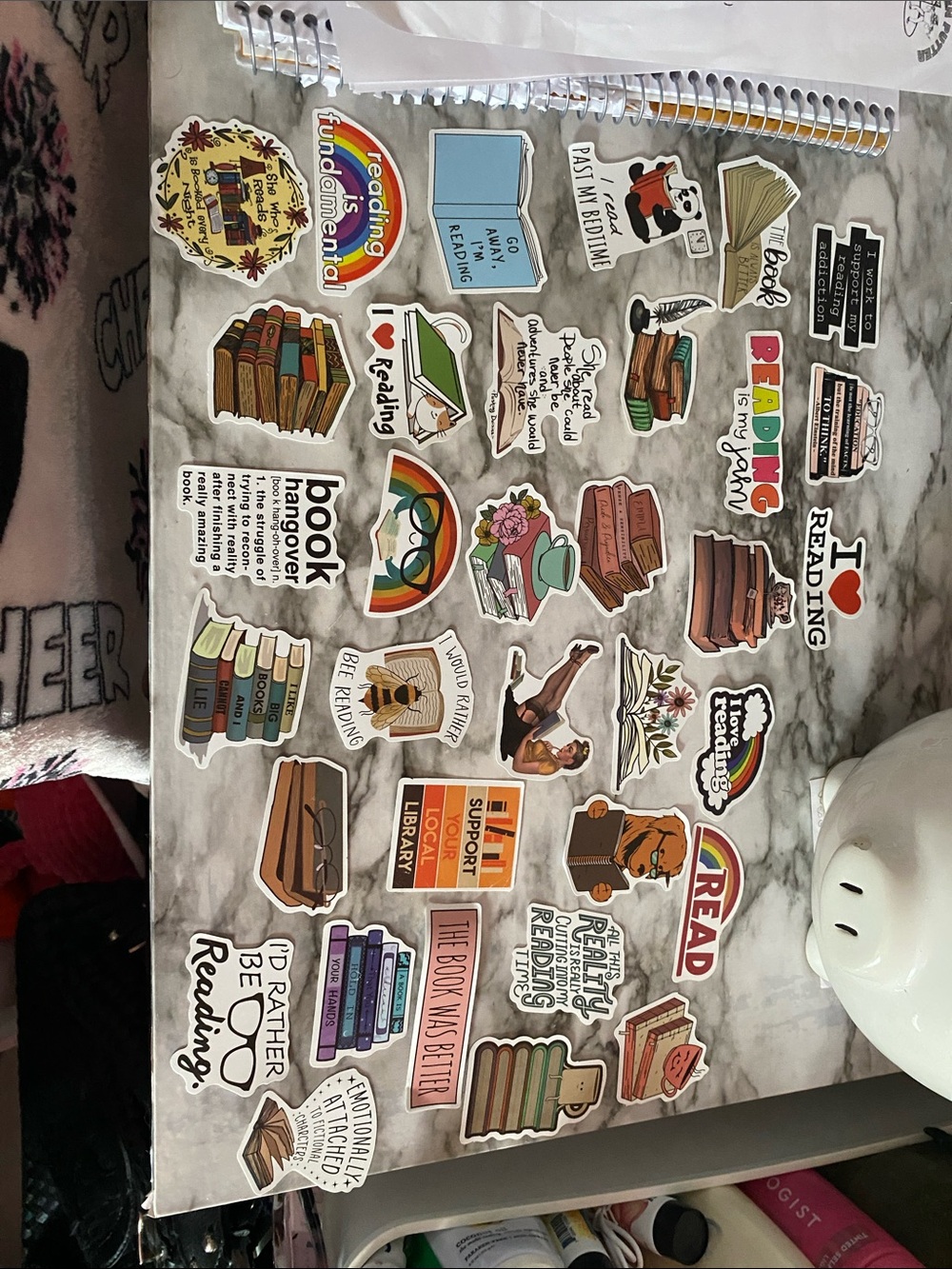 Assorted Reading & Book Lover Stickers